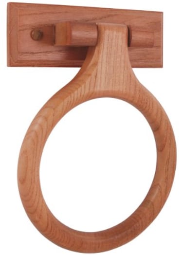 LDR Industries 165 9840 Rustic Oak Towel Ring No Size