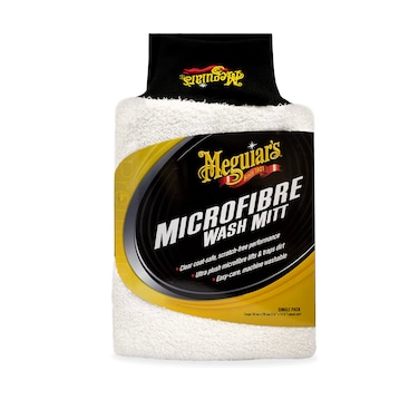 Meguiars X3002 Microfiber Wash Mitt SuperThick Reusable Wash Mitt for Ultimate Finish
