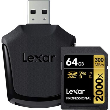Lexar Professional 2000x 64GB SDXC UHSII Card LSD64GCBNA2000R