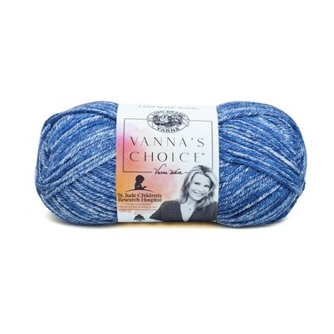 Lion Brand Yarn 1 Skein Vannas Choice Yarn Denim Mist