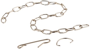 Plumb Pak PP83533 Universal Flapper Lift Chain with Hook and Ring 9 In Stainless Steel