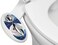 LUXE Bidet NEO 320  Hot and Cold Water SelfCleaning Dual Nozzle NonElectric Bidet Attachment for Toilet Seat Adjustable Water Pressure Rear and Feminine Wash Lever Control Blue