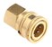 Forney 75129 Pressure Washer Accessories Quick Coupler Female Socket 38Inch Female NPT 4200 PSI Brass