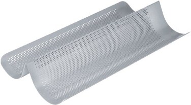 Chicago Metallic Commercial II NonStick Perforated French Bread Pan Perfect for creating a crisp goldenbrown crust
