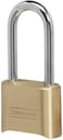 Master Lock Brass Combination Lock Gate Lock for Outdoor Fence or Shed Customizable Combination Padlock with Extended 214InchLong Shackle 175DLH