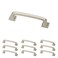 Franklin Brass Lombard 10Pack Cabinet Handles 3 Hole to Hole Satin Nickel Kitchen Cabinet Pulls Drawer Handles Cabinet Hardware Dresser Drawer Pulls P29521KSNB