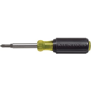 Klein Tools 32476 5In1 MultiBit Screwdriver  Nut Driver with 2 Slotted 2 Philips and 1 Nut Driver Tip