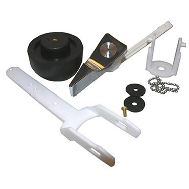 LASCO 041599 Toilet Flapper Complete Flush Valve Assembly Kit with Flush Lever for Eljer Touch Flush Toilets Carded