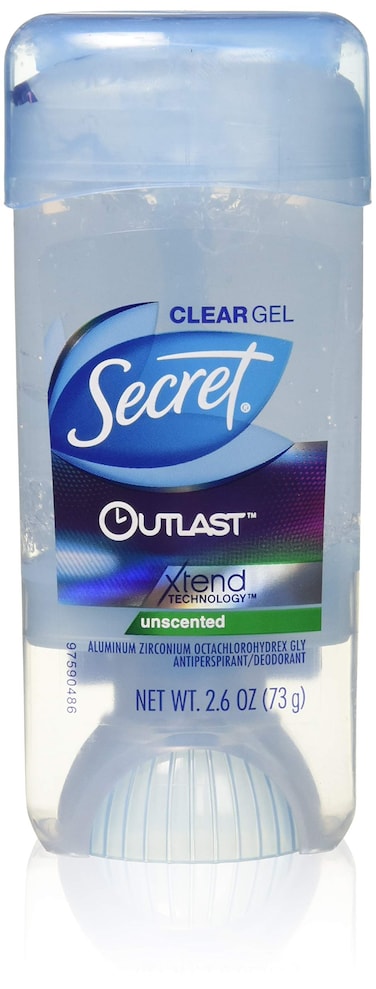 Secret Outlast Xtend Antiperspirant Deodorant Clear Gel Unscented 26 Ounce Pack of 2