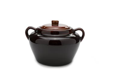 Fox Run 0350 Stoneware Bean Pot 975 inches Brown