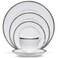Noritake Rochelle Platinum  5 piece place setting White