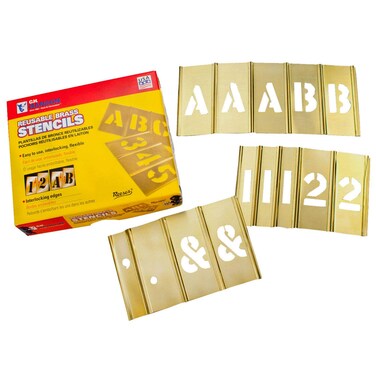 CH Hanson 10151 2 Brass Letters  Numbers Set 92 pc