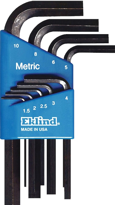 EKLIND 10509 HexL Key allen wrench  9pc set Metric MM sizes 1510 Short series
