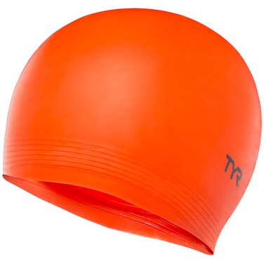 TYR Unisex Adult Black Cap Florescent Orange