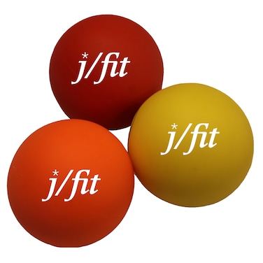 jfit Set of 3 Muscle Knot Relief Balls  Smooth  19x9x8