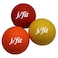 jfit Set of 3 Muscle Knot Relief Balls  Smooth  19x9x8