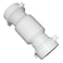 LASCO 034355 White Plastic Tubular 112Inch Slip Joint Coupling Flexible and Extendable with Nuts and Washers