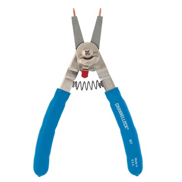 Channellock 927 8Inch Snap Ring Plier  Precision Circlip Retaining Ring Pliers  Includes 5 Pairs of Interchangeable Tips  Made in the USA