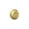 SCHLAGE B60N505 Deadbolt Keyed 1 Side Bright Brass