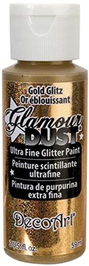 DecoArt Glamour Dust 2Ounce Gold Glitz Glitter Paint