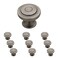 Franklin Brass Geary 10Pack Cabinet Knobs Heirloom Silver Drawer Knobs Kitchen Cabinet Knobs for Dresser Drawers Pulls and Knobs 114 Closet Door Knobs P29526K904B
