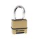 Master Lock Combination Lock Heavy Duty Weatherproof Padlock Resettable For Outdoor Use Brass Finish M175XDLF