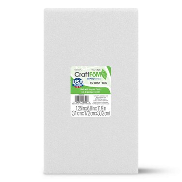 FloraCraft CraftFM Block 125 Inch x 68 Inch x 119 Inch White