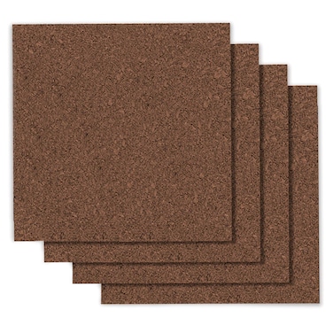 Quartet Cork Board Bulletin Board Tiles 12 x 12 Corkboard Mini Wall Bulletin Boards Decorative Pin Boards for Home Office Decor Home School Message Board Modular Dark Brown 4 Pack 15050Q
