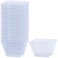 Lillian Tablesettings Plastic 8 oz  Clear Rectangles Servingware  Pack of 20 Party Bowls