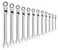GEARWRENCH 12 Pc 12 Pt XL Locking Flex Head Ratcheting Combination Wrench Set Metric  85698