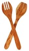 Eddington Italian Olive Wood Salad Server Handcrafted in Europe 2Piece Set 13Inches