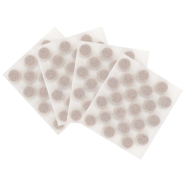 SoftTouch 38 Round SelfStick Felt Pads  Move Effortlessly Protect Surfaces Beige 84 Pack