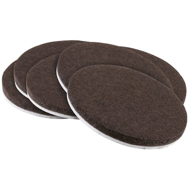 softtouch 4723295N Heavy Duty Self Stick Felt Furniture Pads to Protect Hardwood Floors from Scratches 2 Inch Brown 6 Count