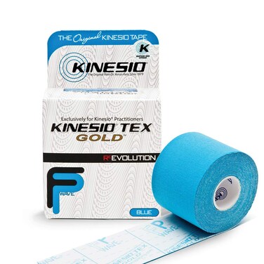 Kinesio Taping  Elastic Therapeutic Athletic Tape Tex Gold FP  Blue  2 in x 164 ft
