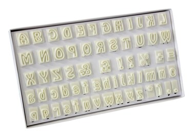 JEM 64 Piece Alphabet Plastic Cutter Set