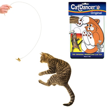 Cat Dancer Products 101 Interactive Cat Toy Brown