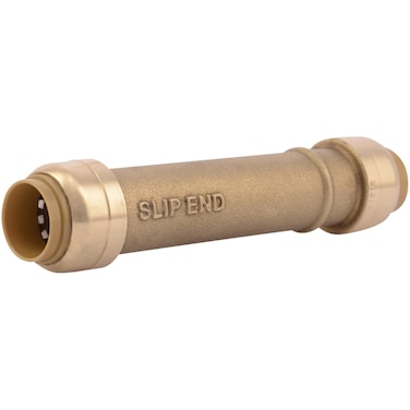 SharkBite 12 Inch Slip Coupling Push to Connect Brass Plumbing Fitting PEX Pipe Copper CPVC PERT HDPE U3008LFA