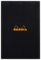 Rhodia Staplebound Notepads  Graph 80 Sheets  8 14 x 12 12 in  Black Cover