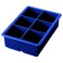 Tovolo King Cube Ice Tray Stratus Blue  Large  Reusable Silicone Molds for whiskey Cocktails Coffee Bartender Accessories  Smoothies  BPAFree  DishwasherSafe
