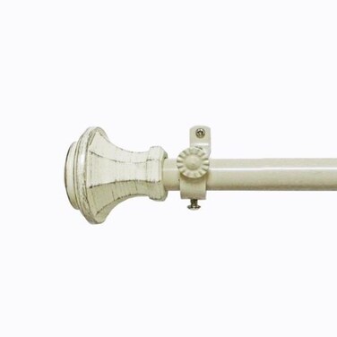 Decorative Window Curtain Rods with Finials 28 to 48 Inches 075 Diameter  Buono II Carson Series  Lightweight  Easy to Install Adjusts Telescopically to Fit Any Window by Achim Home Decor