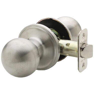 Copper Creek BK2020SS Ball Door Knob Passage Function 1 Pack in Satin Stainless