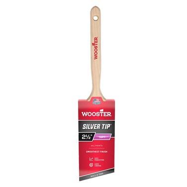 Wooster Brush 52212 12 5221212 Tip Angle Sash Paintbrush 212Inch 212 Inch WhiteSilver