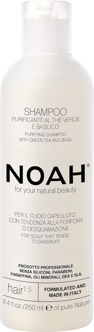 Noah Hair  15 Purifying Shampoo with Green Tea and Basil  Organic Shampoo  With Green Tea Extract and Essential Oils Natural Shampoo  Dandruff Shampoo  Hair Care for Natural Beauty  85 floz