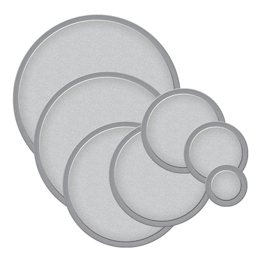 Spellbinders S4114 Nestabilities Large Standard Circles Die TemplateSilver