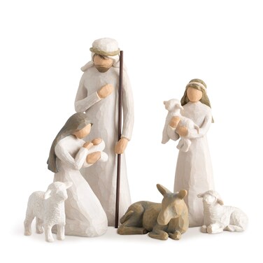 Willow Tree Nativity Sculpted HandPainted Nativity Figures 6Piece Set