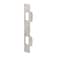 PrimeLine U 10385 Door Strike for Use with 512 In and 6 In Hole Spacing On Dead Latch and Deadbolt Steel Satin Nickel Single Pack