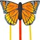 HQ Kites Monarch R Butterfly Kite 20 Inch Single Line Kite with Tail