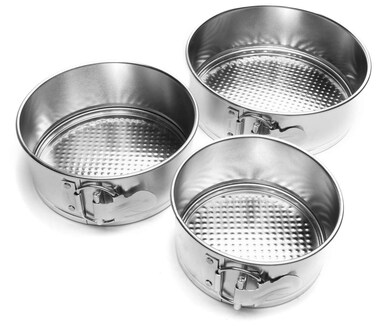 Fox Run Mini Springform Pan Set TinPlated Steel 3Piece