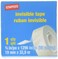 Staples Invisible Clear Tape Easy to Stick Strong Adhesive Durable 36 Yards in Length 075 Inch Width 1 Core Diameter 12 Rolls per Pack