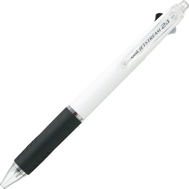 Uni Jetstream Multi Pen 2In1 05mm Ballpoint Pen and 05mm Mechanical Pencil White Body MSXE3500051